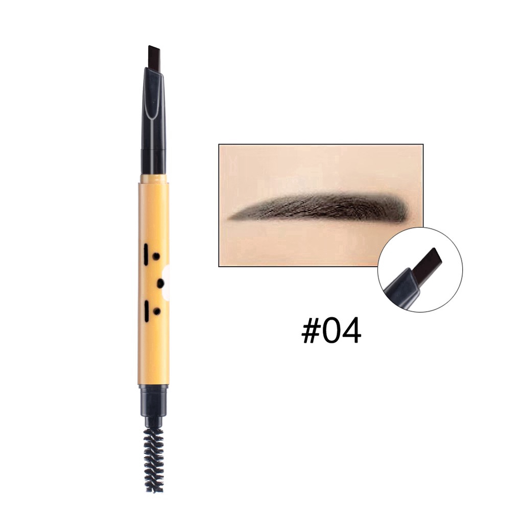 HengFang Cute Bear Automatic Optional Waterproof Long-Lasting Eyebrow Pencil With Brush 0.14g H6533
