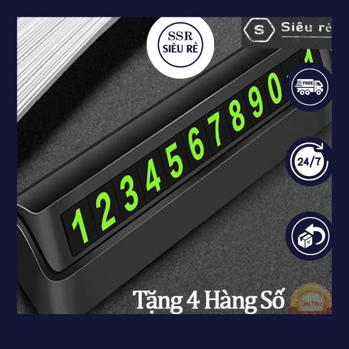Bảng hiển thị số điện thoại gắn trên taplo kính xe hơi ô tô Dạ Quang phát sáng đêm để lại thông tin liên lạc (PD1317)