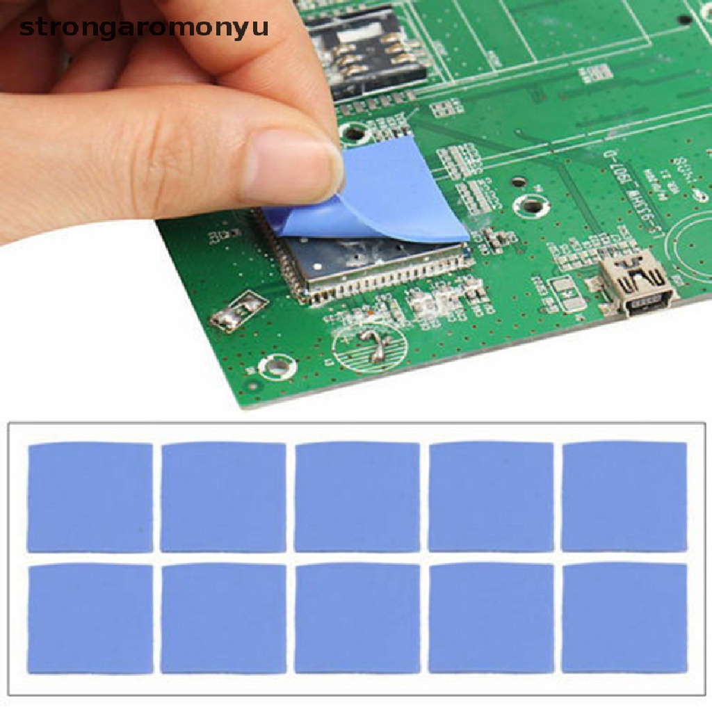 Tấm silicon tản nhiệt CPU GPU màu xanh dương 100mmx100mmx1mm