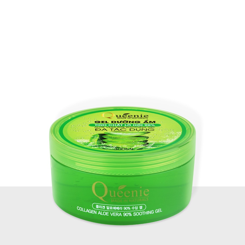 Queenie Gel lô hội Collagen Aloe vera 90% soothing gel (300g)