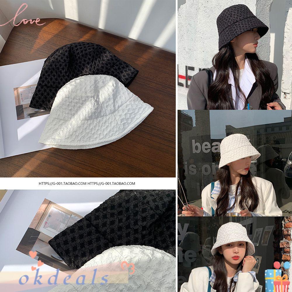 Mũ Bucket Vành Rộng Mềm Mại Thoáng Khí Hợp Thời Trang