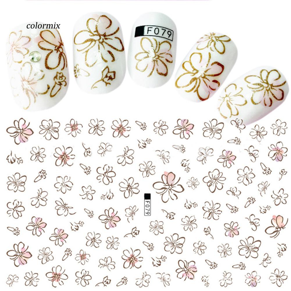 1 Tờ Miếng Dán Móng Tay Hình Chim Hồng Hạc Hoạt Hình 3D DIY Thời Trang