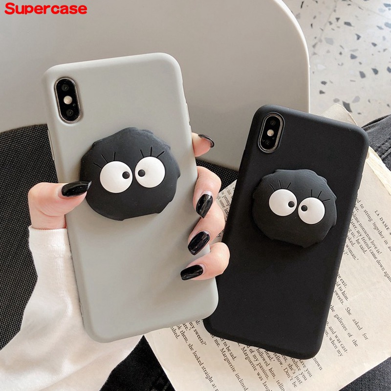 Ốp lưng gắn hình bồ hóng dễ thương cho Xiaomi Mi 8 SE Lite Redmi K30 K20 Note 7 6 5 8