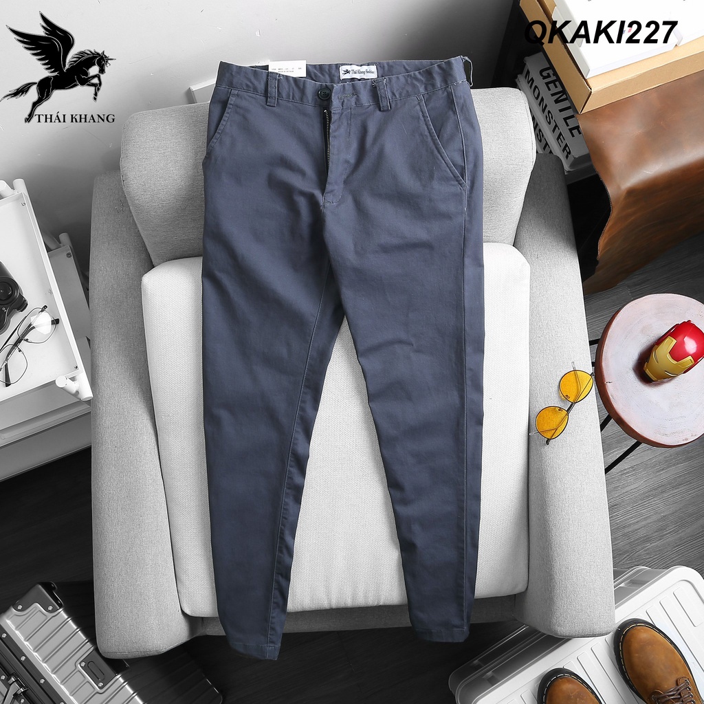 quần dài kaki nam cao cấp co giãn THÁI KHANG vải cotton 100% QKAKI22