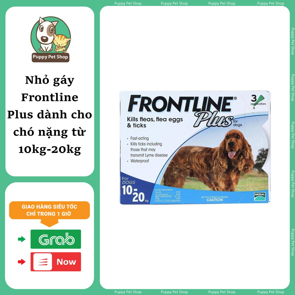 Frontline Plus For Dogs Nhỏ Gáy Phòng Và Trị Ve Rận Bọ Chét Cho Chó 10kg-20kg