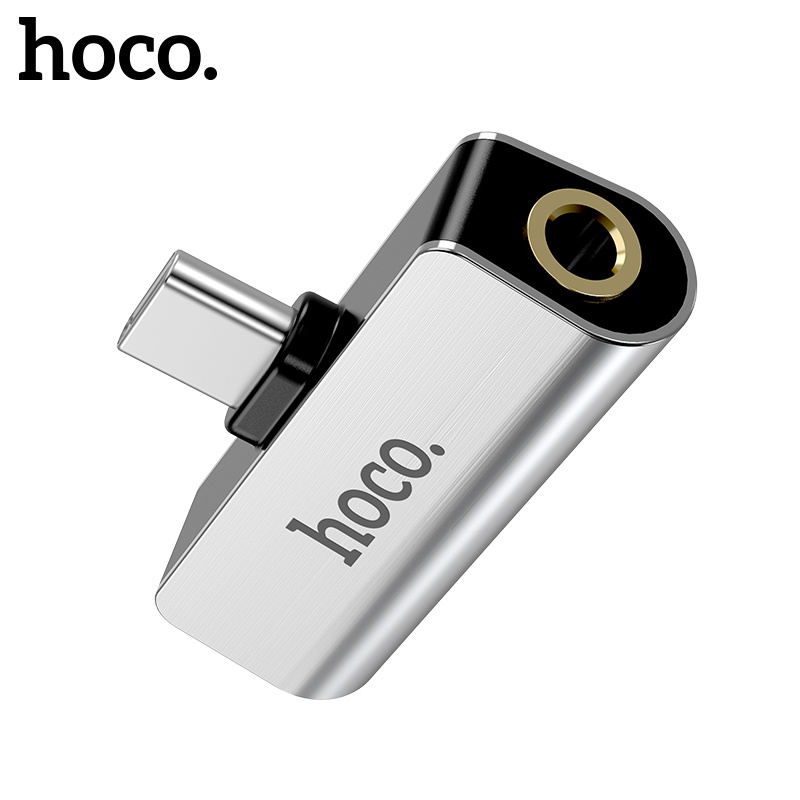 Bộ Chuyển Đổi Âm Thanh Hoco 2 Trong 1 Type C Sang 3.5mm