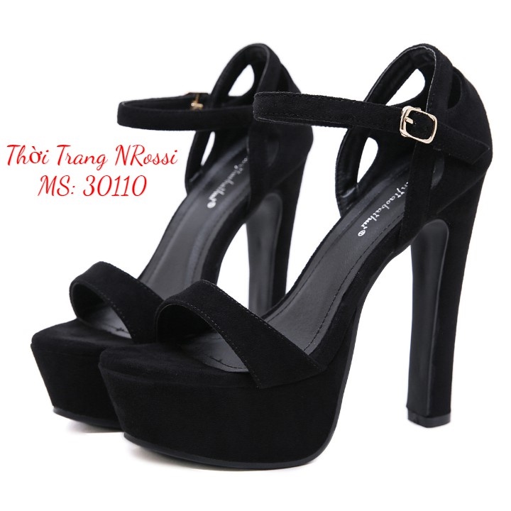❤FREESHIP50K❤ Giày cao gót nữ NRossi đúp mũi gót vuông big size 40 41 42 43 44
