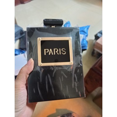 Ảnh thật 3 hình cuối-Túi xách hình chai nước hoa Paris độc đáo