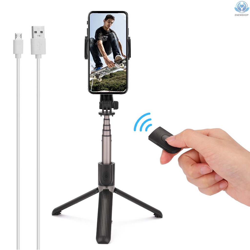 Gậy Ba Chân Cầm Tay Chống Rung Có Điều Khiển Từ Xa Bt Cho Điện Thoại