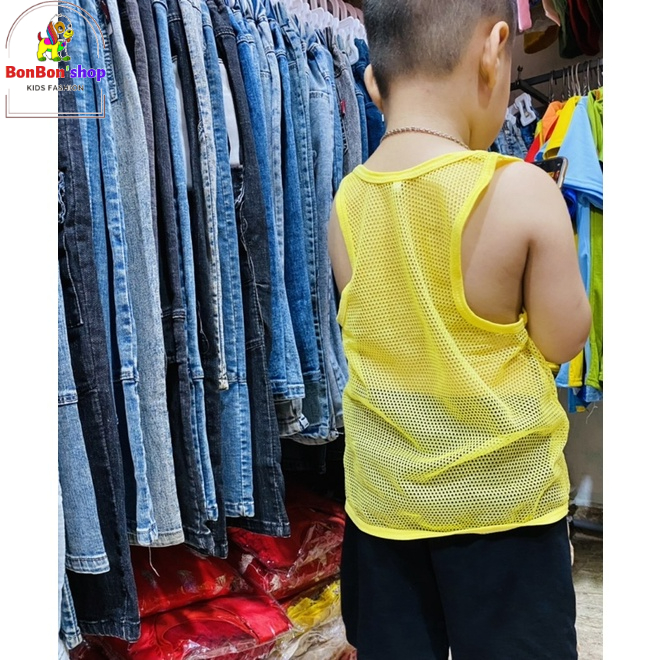 Áo ba lỗ lưới cho bé - Áo ba lỗ cho bé trai , bé gái