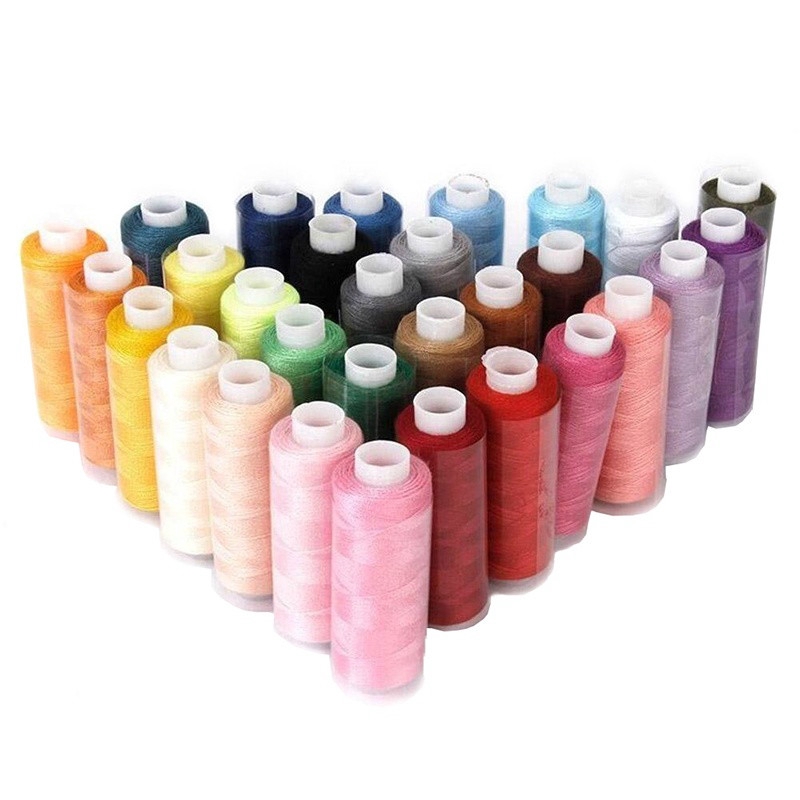 Cuộn chỉ may nhiều màu sắc chất liệu polyester tiện lợi