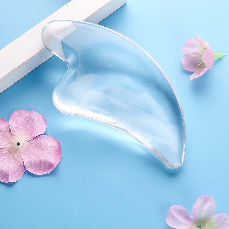 Đá mã não cạo mát xa cổ/ mắt/ mặt màu trong suốt châm cứu trong spa