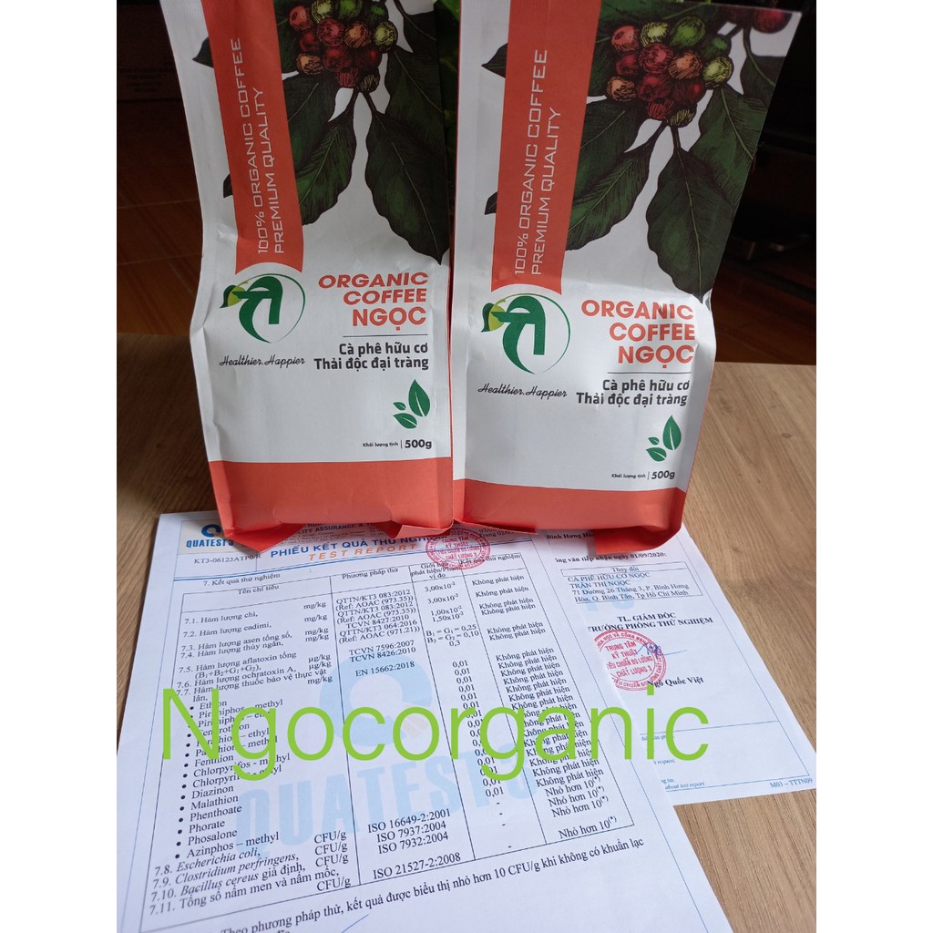Cafe hữu cơ thải độc đại tràng 1kg