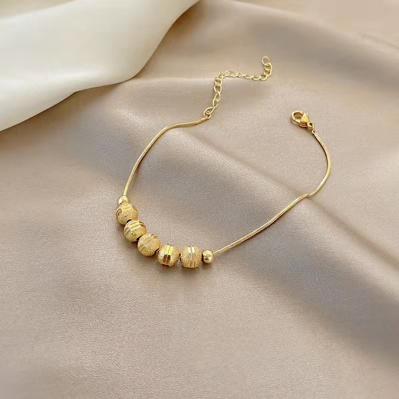 Vòng Tay Nữ Đính Hạt Mạ Vàng Sang Trọng