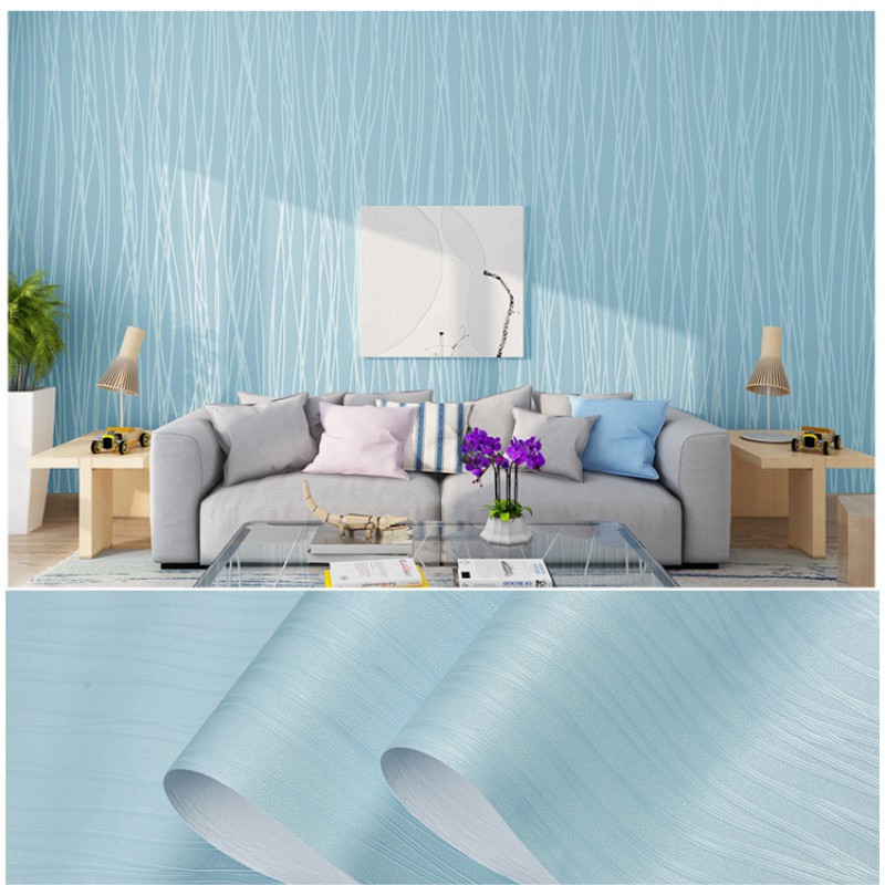 Giấy dán tường 1 màu vân sợi chỉ có keo sẵn khổ rộng 45cm, giấy decal dán tường một màu sang trọng - Lala Mart | BigBuy360 - bigbuy360.vn