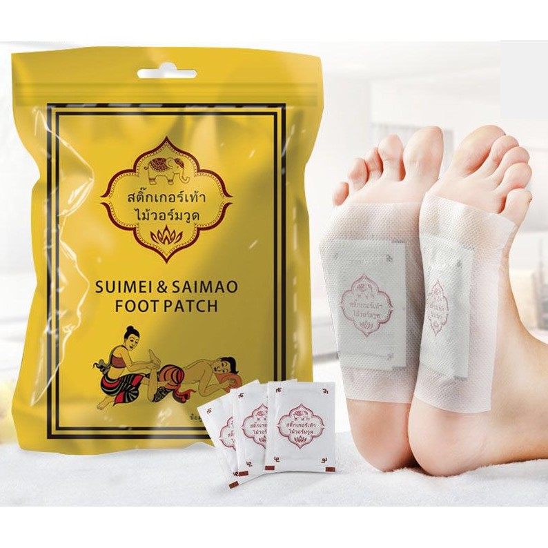 10 miếng dán thải độc chân LANNA FOOT PATCH chính hãng Thái Lan