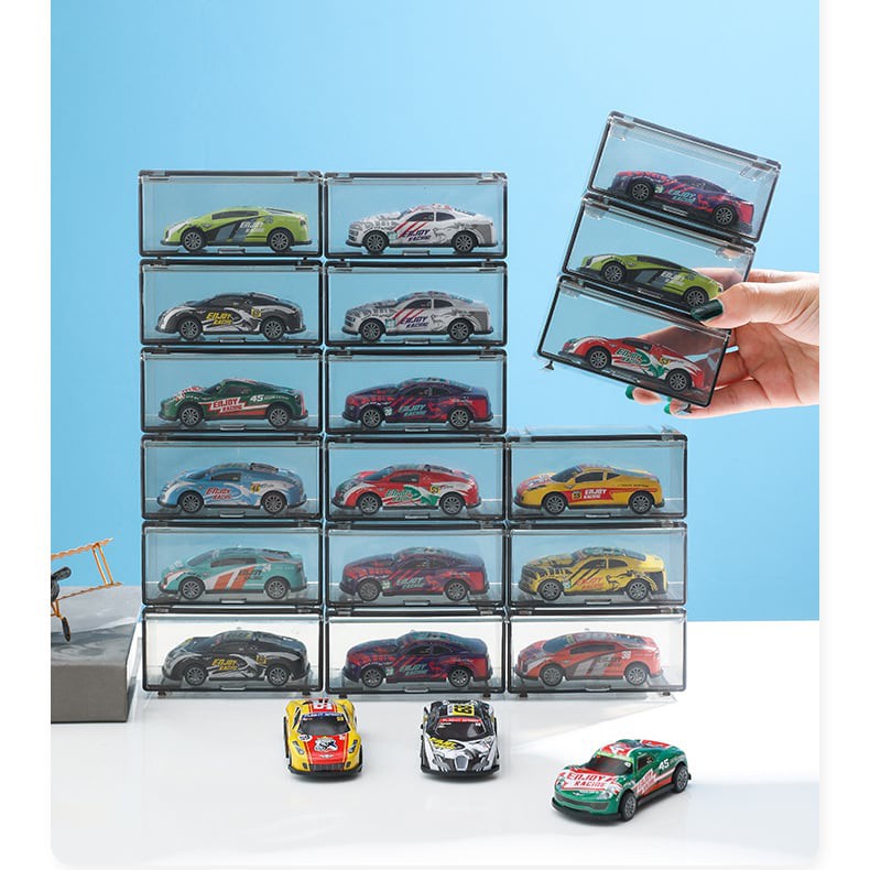 Hộp mica trưng bày và bảo vệ xe mô hình 1:64 - Sun Bear