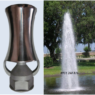 Đầu Phun Nước Hình Cây Thông Phi INOX 21mm Phun Nước Nghệ Thuật Dùng Cho Đài Phun Nước Bể Tiểu Cảnh Sân Vườn Công Viên