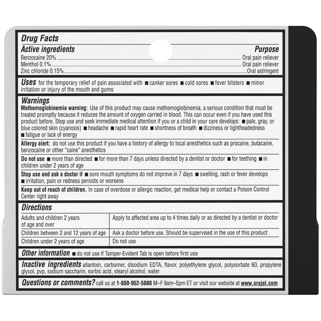 [DATE 2/2023] Orajel 3X Medicated For All Mouth Sores Gel 11,9G