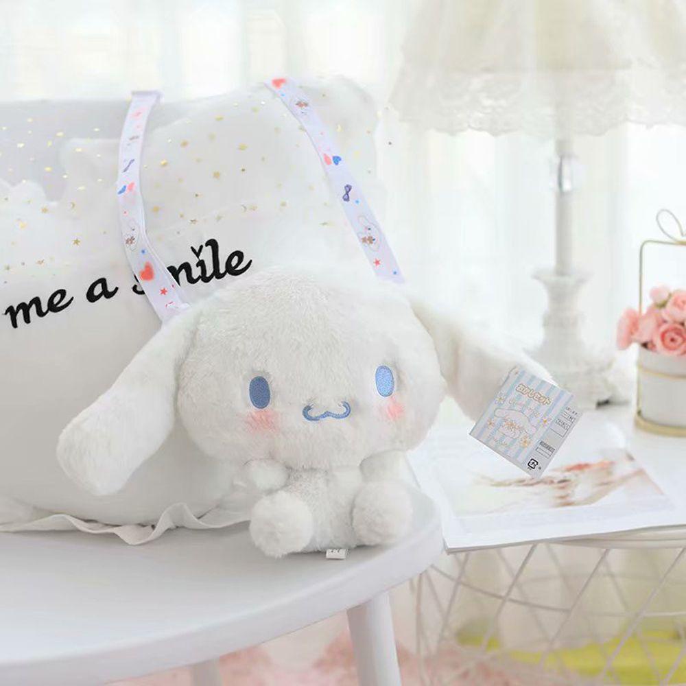 Túi đeo vai thú nhồi bông Cinnamoroll nhỏ xinh xắn phong cách Hàn Quốc cho nữ đi du lịch xinh xắn nhiều màu sắc