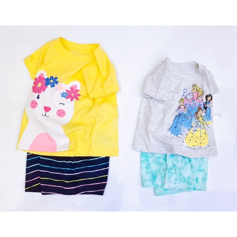 Bộ cotton bé gái nhí 1-5y