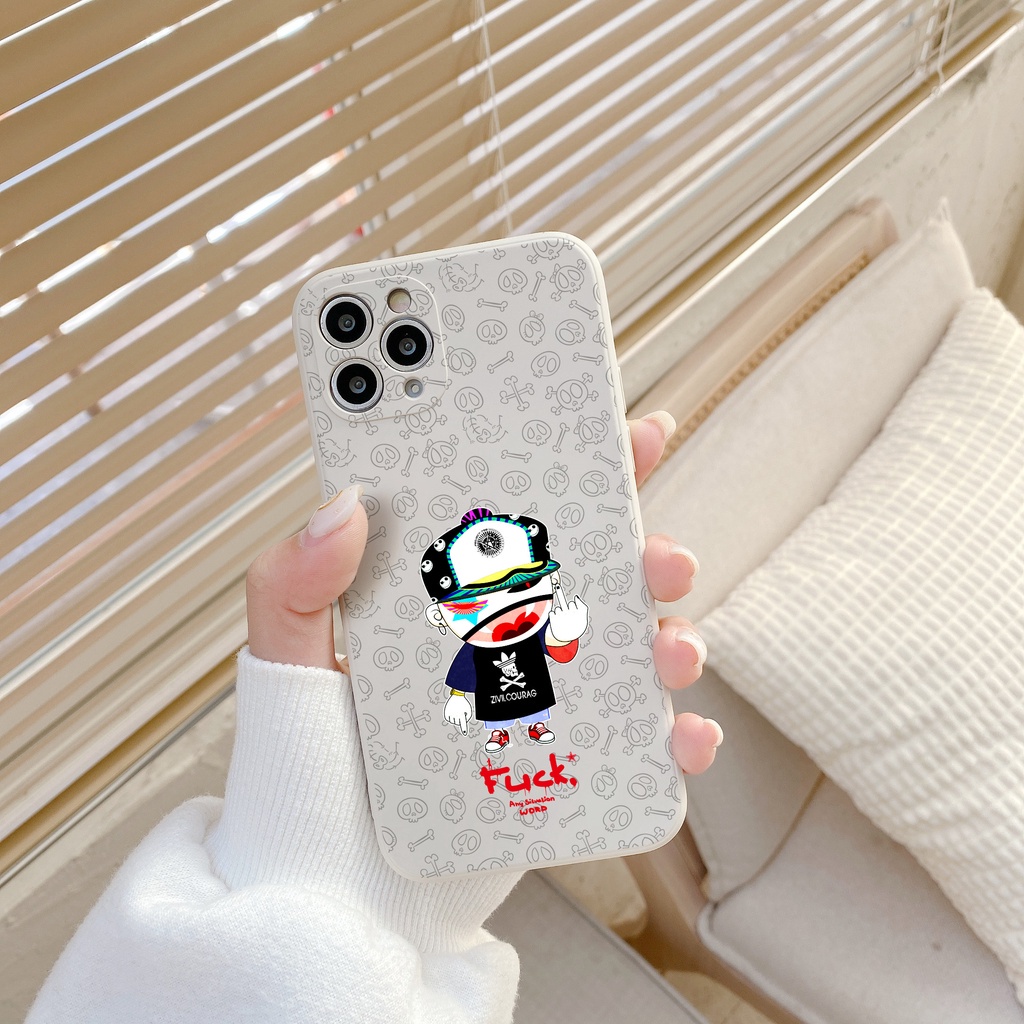 Ốp Điện Thoại Viền Dọc Kèm Dây Đeo Cho iPhone 11 12 13pro MAX 7plus 8plus XS MAX XR 6plus 7G 8G SE 11PRO