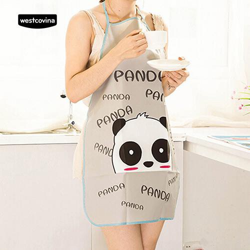 Tạp dề chống nước hoạ tiết hoạt hình cho nữ