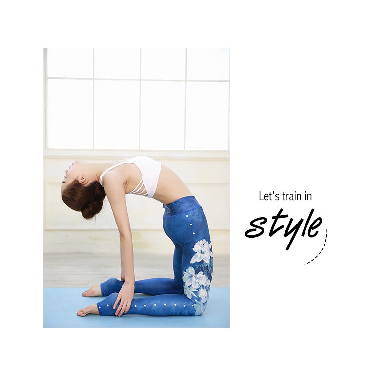 QUẦN TẬP 3D HOA XANH HOA TRẮNG