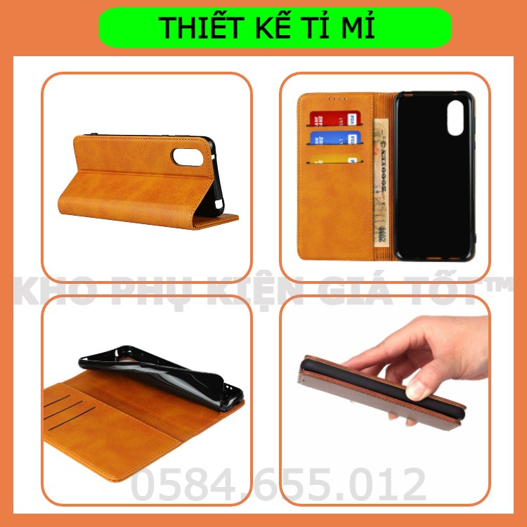 Bao da xịn cao cấp iPhone 6/7/8/X/XsMax/11/11ProMax/12Promax/13Promax đựng thẻ ATM, giấy tờ