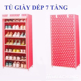 (Ảnh thật) Tủ Giày Vải 7 Tầng Cao Cấp