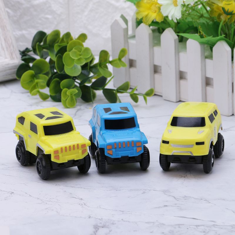 đồ chơi trẻ em Đường Ray Xe Hơi Chạy Bằng Pin Có Đèn Led Cho Bé