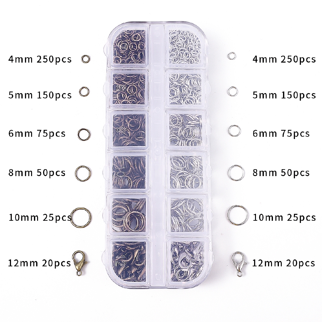 Bộ Kìm Kẹp Làm Trang Sức Bằng Hợp Kim 0.7x5mm 12Mm