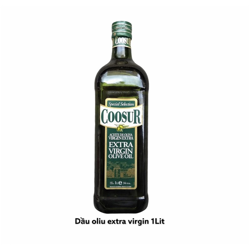 Dầu Oliu Extra virgin 1Lit - Dầu oliu ép lạnh 100% TP Minh Duyên