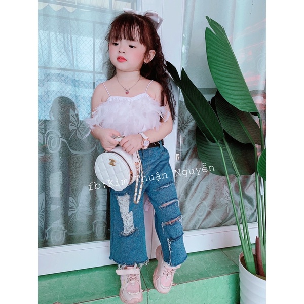 Sét áo lông và quần jean cho bé 7-28kg