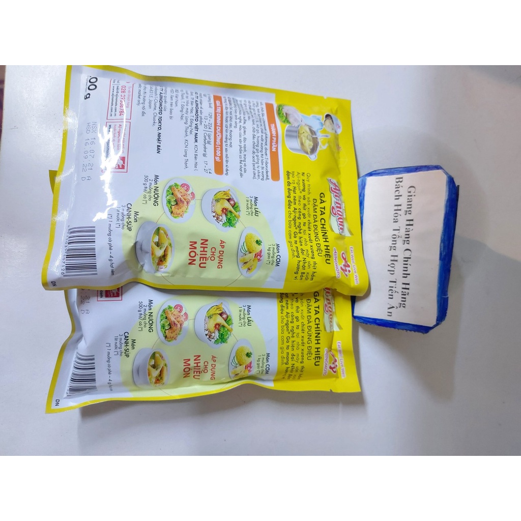 Hạt nêm xương, thịt heo, Gà Ta Chính Hiệu Aji-ngon gói 400g -200g-170g