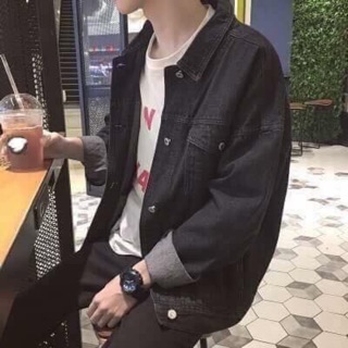 Áo khoác jeans trơn