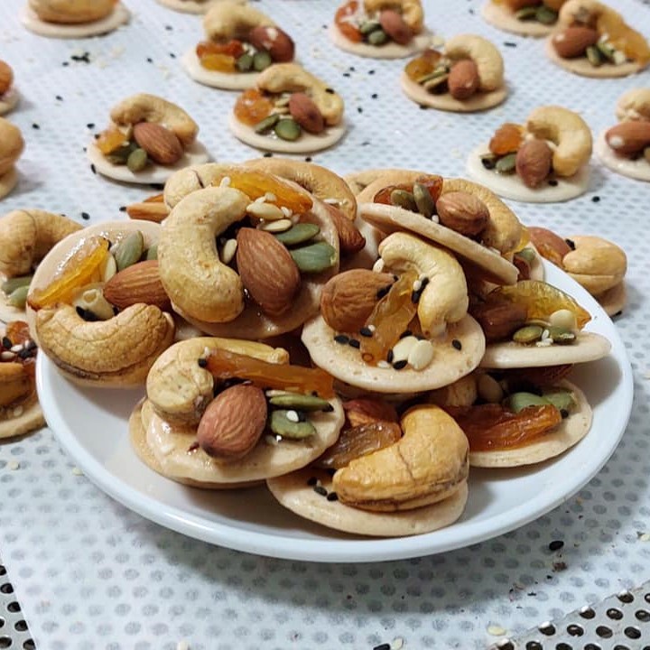 400GR Bánh đồng tiền mix hạt dinh dưỡng NHII FOOD thực phẩm sạch nhà làm