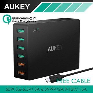 CỦ SẠC NHANH AUKEY 6 CỔNG PA-T11