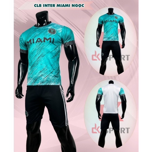 Bộ Quần Áo Đá Banh CLB MIAMI Xanh