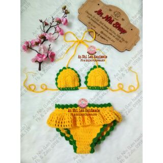 Bikini cho bé gái phối màu tùy thích kéo qua xem ảnh