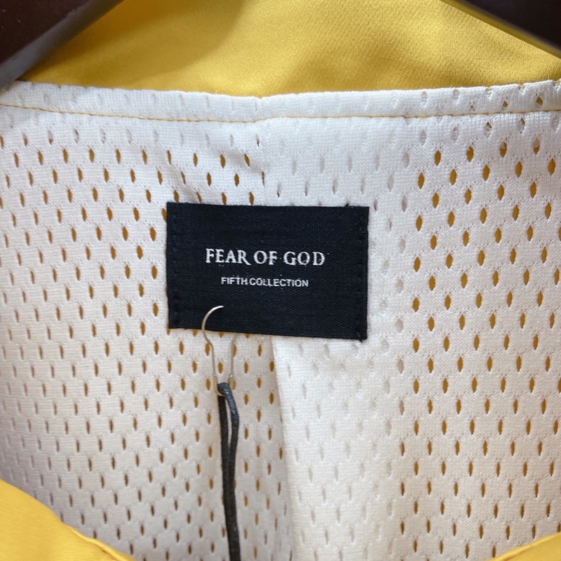 ⚡️[CHỈ 1 NGÀY] - Áo Khoác Bomber FEAR OF GOD Satin Baseball Coach Jacket Gold Yellow, Áo jacket FOG Satin
