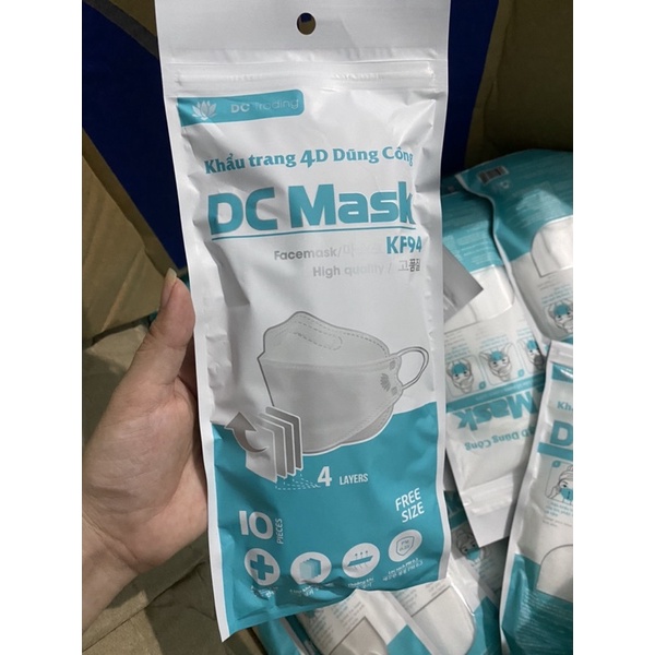 Khẩu trang 4D DC mask (túi 10 cái)