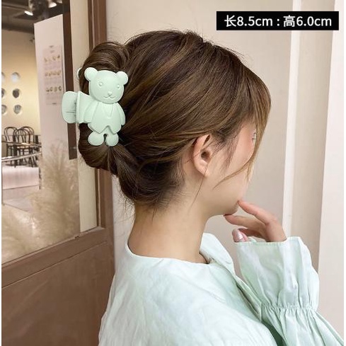 Kẹp tóc càng cua (gấp tóc) hình gấu nhiều màu xinh xắn DTonline (ngẫu nhiên) GAUVEST