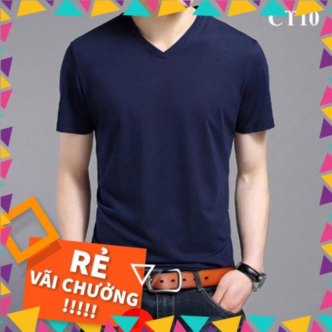 [Hàng Xả Kho Giá Vốn] Áo thun nam cổ tim tay ngắn chất 100% cotton đẹp nhiều màu thời trang _vifa | BigBuy360 - bigbuy360.vn