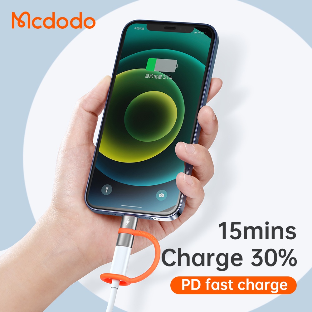 Đầu điều hợp MCDODO OTG loại C qua L hỗ trợ sạc nhanh 20W PD OTG-051 cao cấp