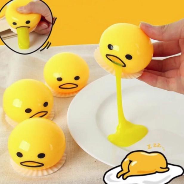 Đồ chơi trứng biến thái Gudetama hút slime ( hàng sẵn )