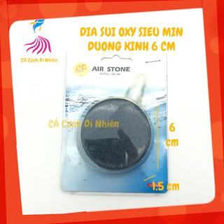 Đá Sủi Oxy 2 mặt dạng đĩa siêu mịn đường kính 6 cm cho hồ cá cảnh AIR STONE