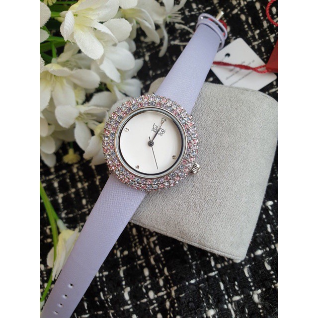 Đồng hồ nữ BURGI BUR227 mâm xôi tím pastel