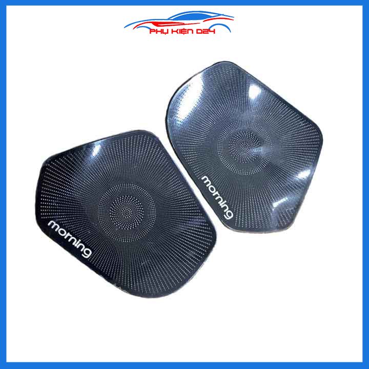 Bộ ốp màng loa vân Titan cho xe Morning 2012-2013-2014-2015-2016-2017-2018-2019-2020-2021-2022 chống xước xe
