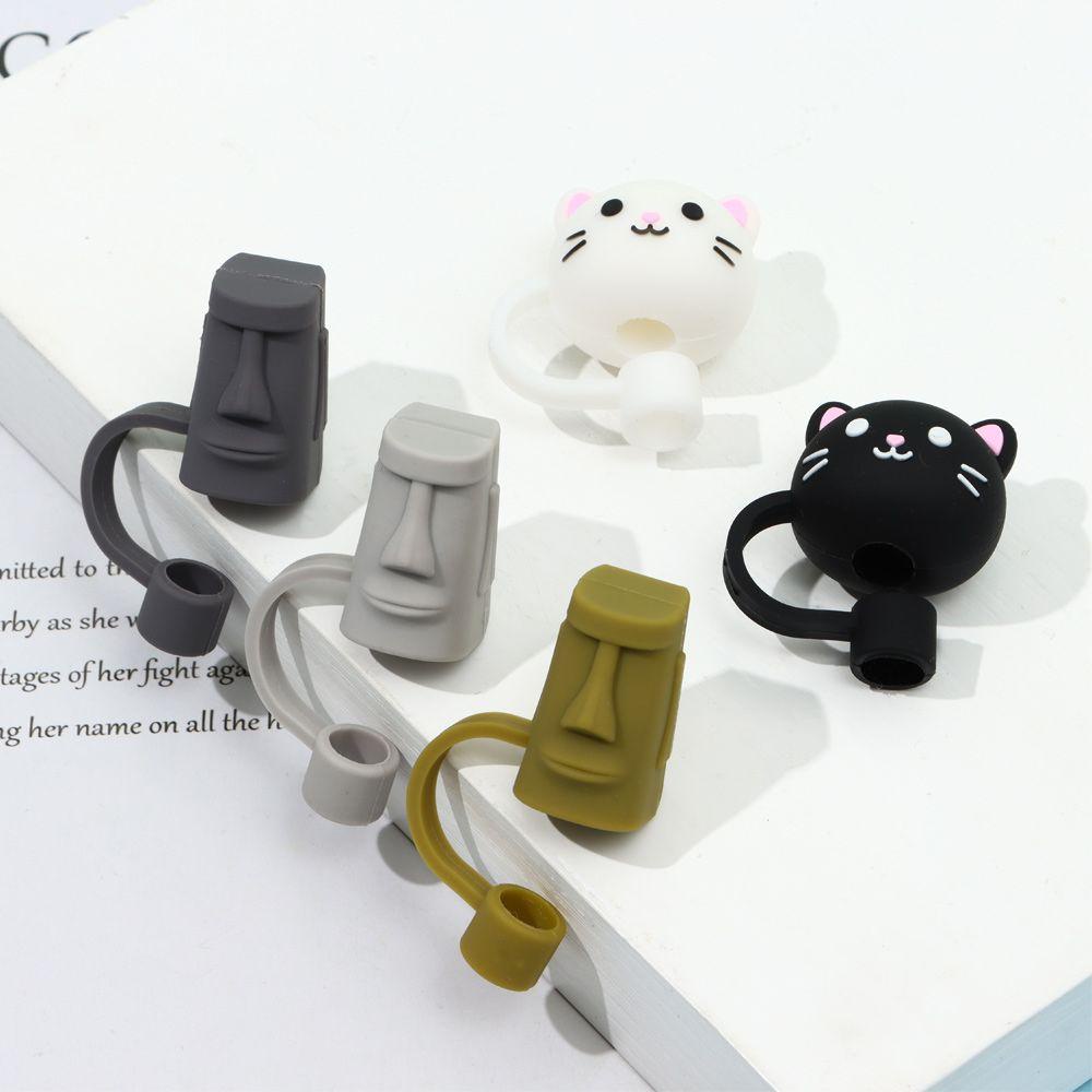 WTTLE Nắp Đậy Ống Hút Bằng Silicone Chống Bụi &amp; Văng Tái Sử Dụng Đ